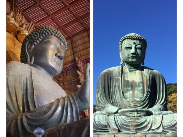 奈良の大仏と鎌倉大仏